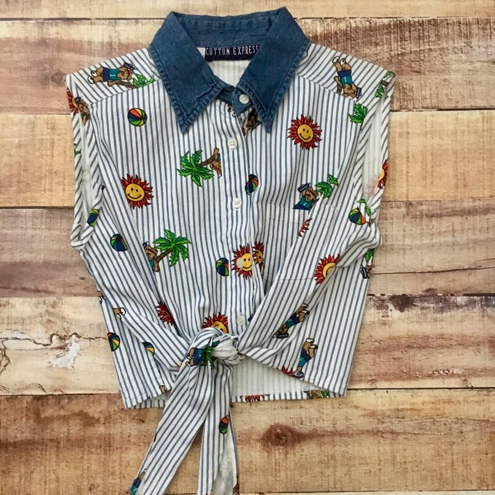 Vintage Style Crop Top